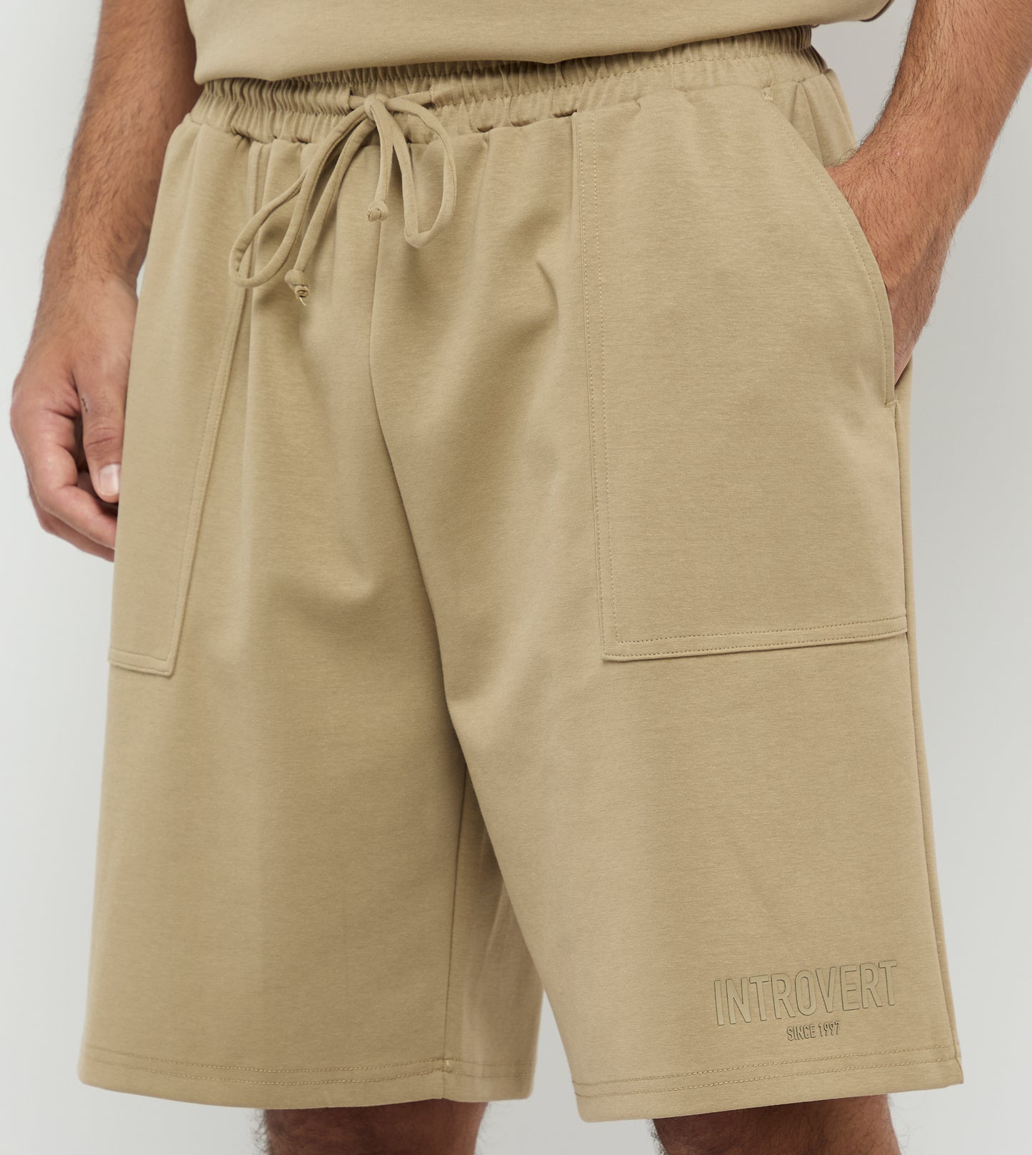 Men's Introvert Knit Shorts - Khaki