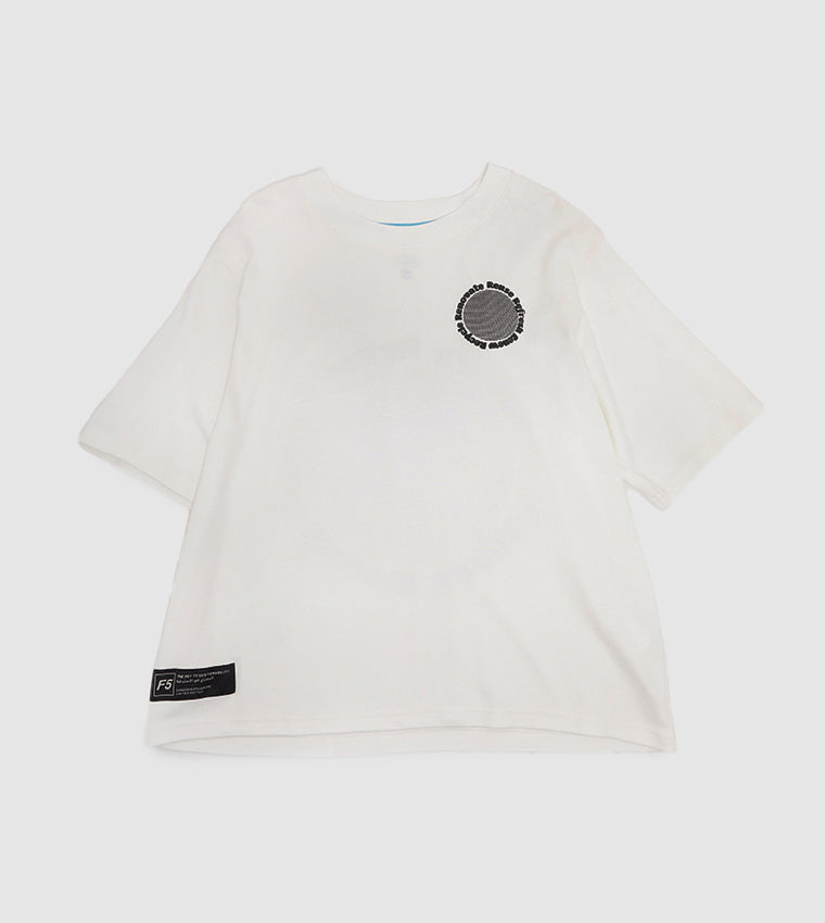 RECIRCLE GRAPHIC T-SHIRT_WHITE