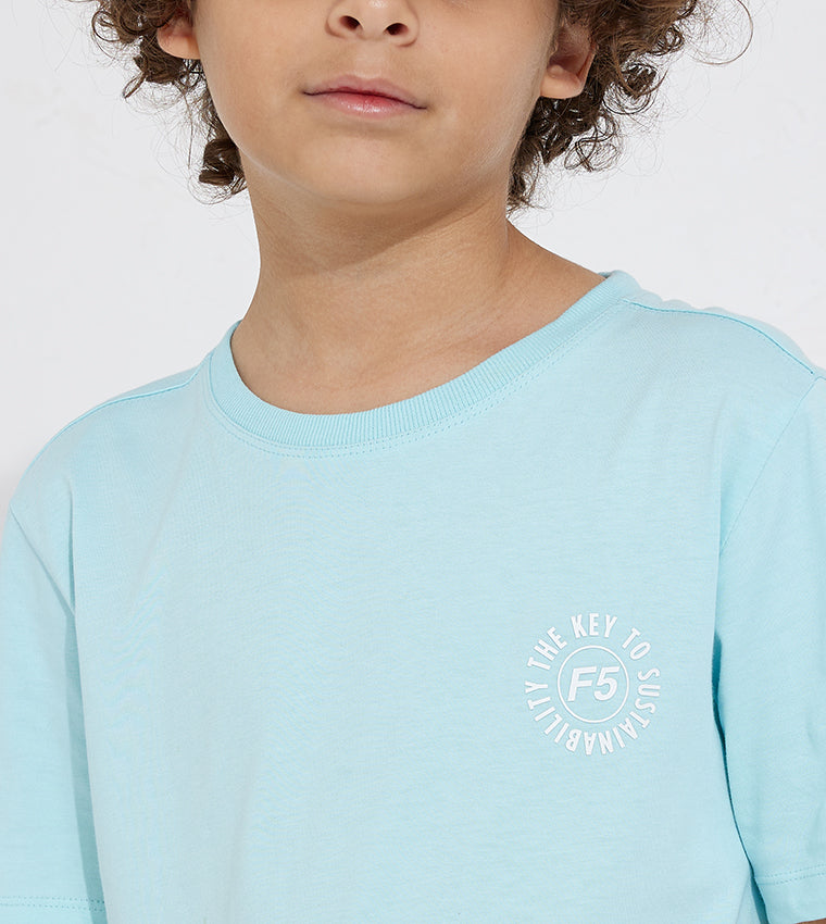 SUSTAINABLE TFF TSHIRT_AQUA