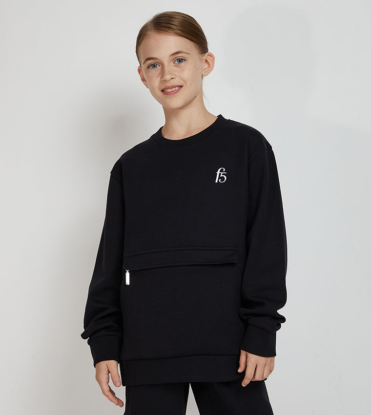 Pouch pocket sweatshirt on sale