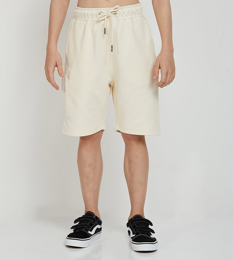 KIDS ZIP POCKET SHORTS_BLACK