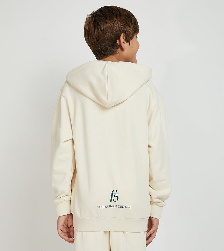 ESSENTIAL F5 HOODIE KIDS_BEIGE