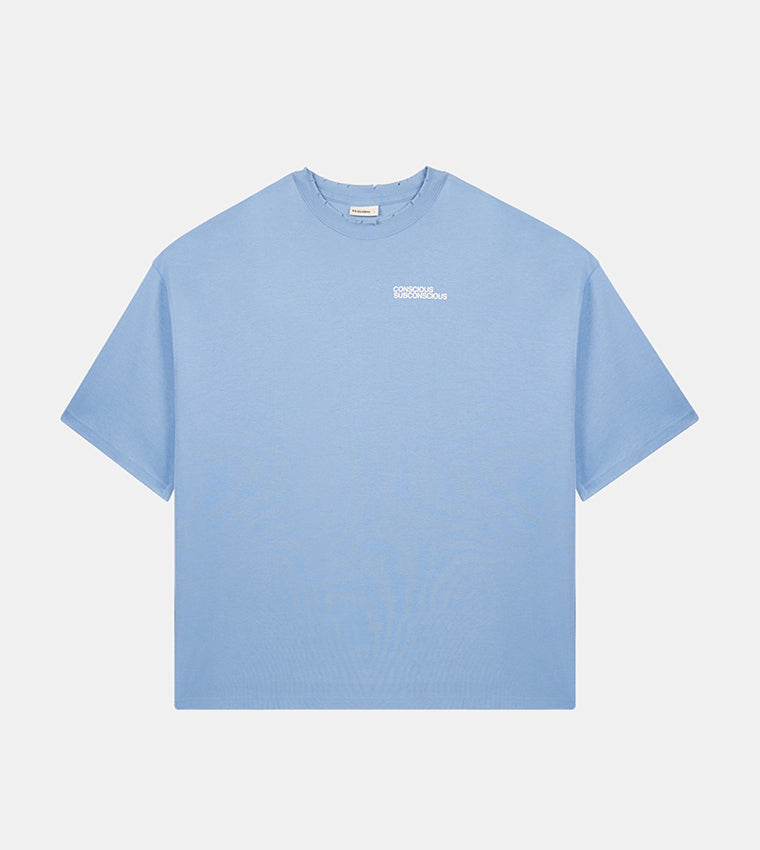 MEN'S OVERSIZE SHORT SLEEVE T-SHIRT - BLUE