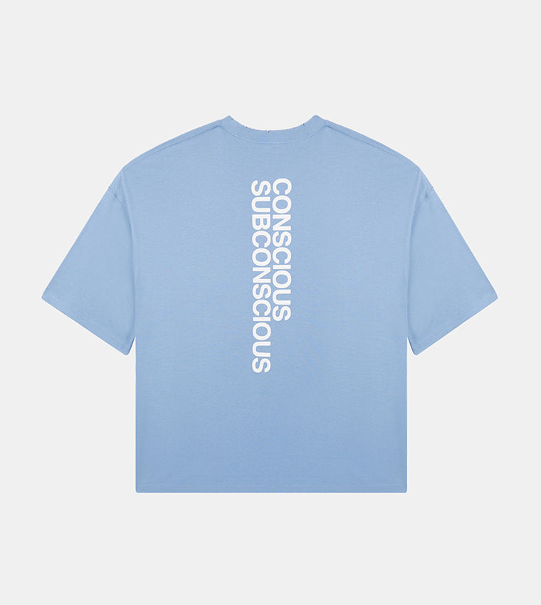 MEN'S OVERSIZE SHORT SLEEVE T-SHIRT - BLUE