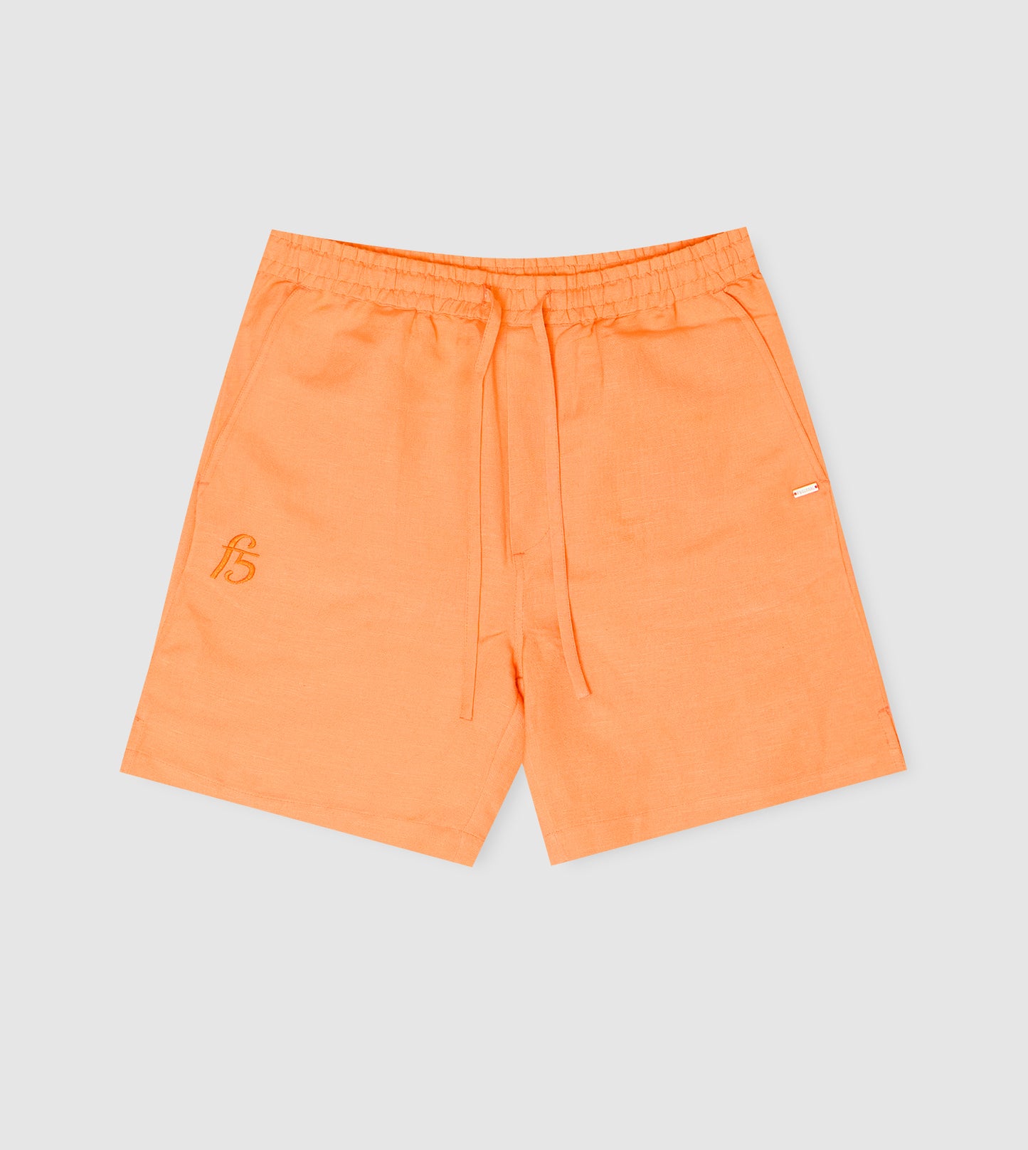 Men's Linen Embroidered Shorts