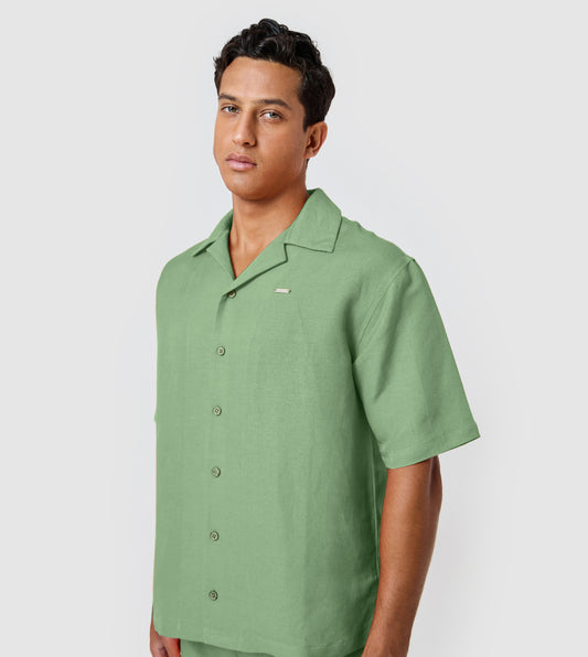 Men's Linen Embroidered Shirt