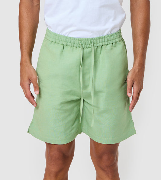 Men's Linen Embroidered Shorts