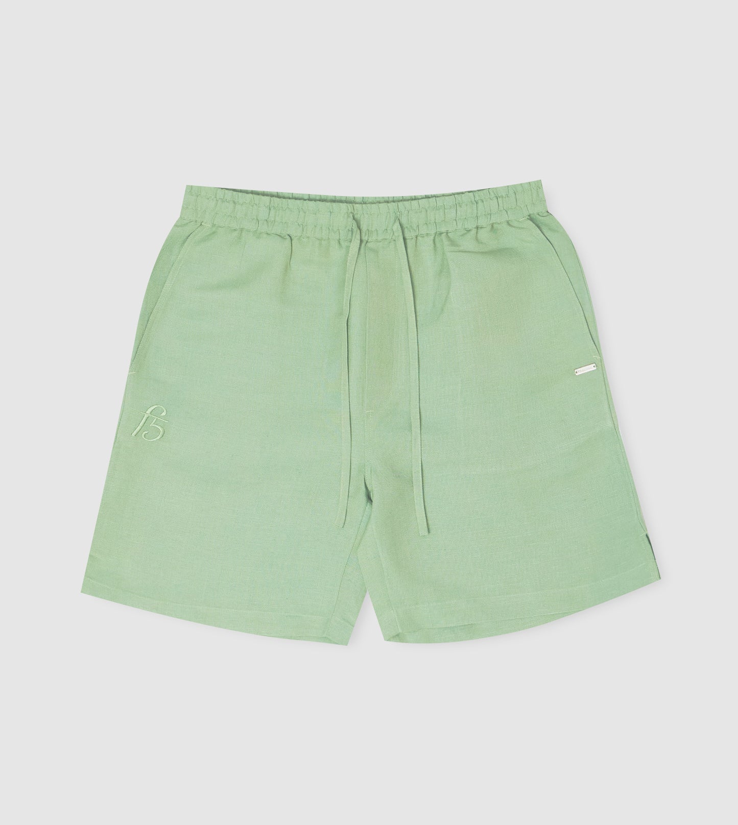 Men's Linen Embroidered Shorts