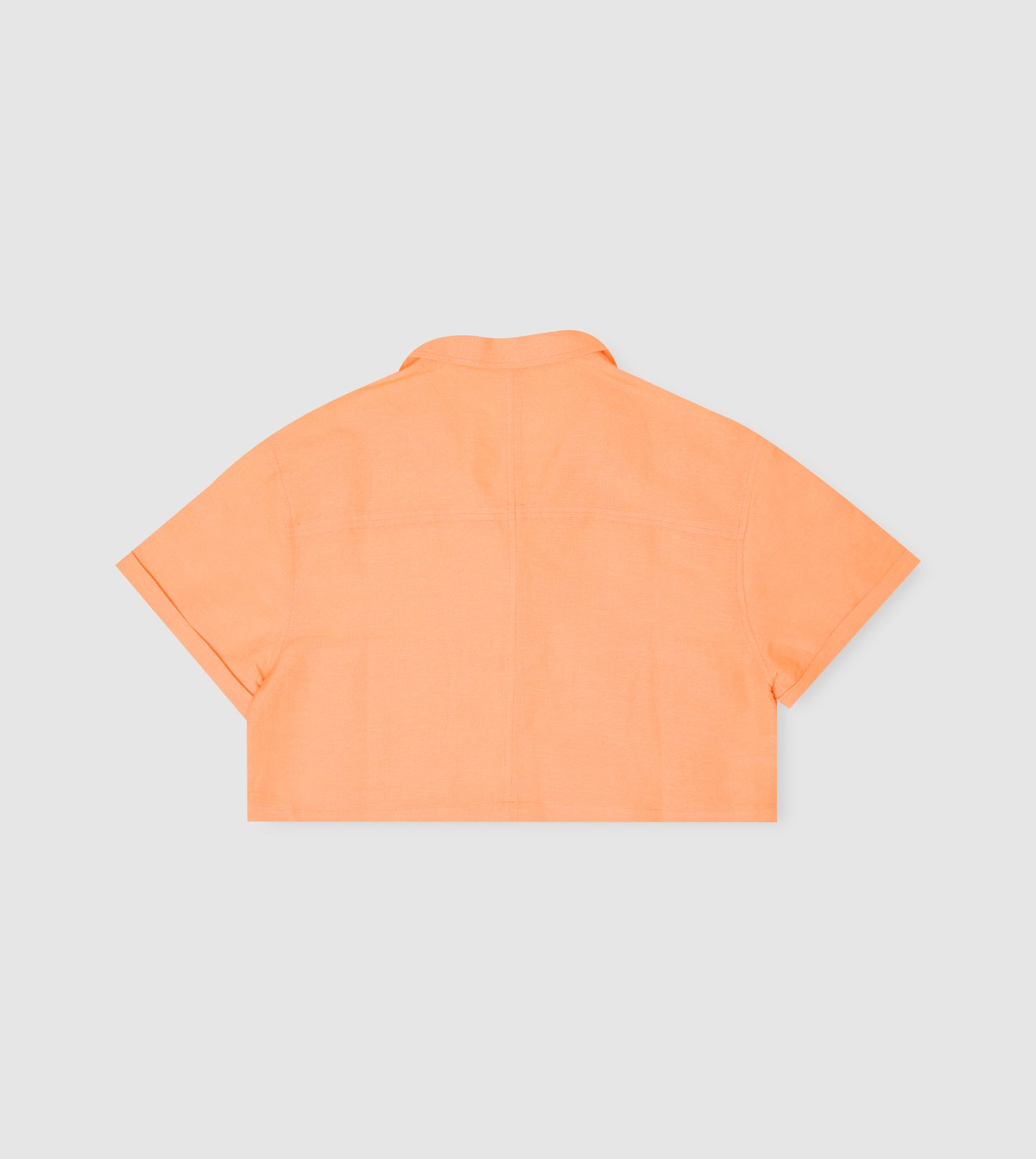 Women's Linen Embroidered Cropped Shirt
