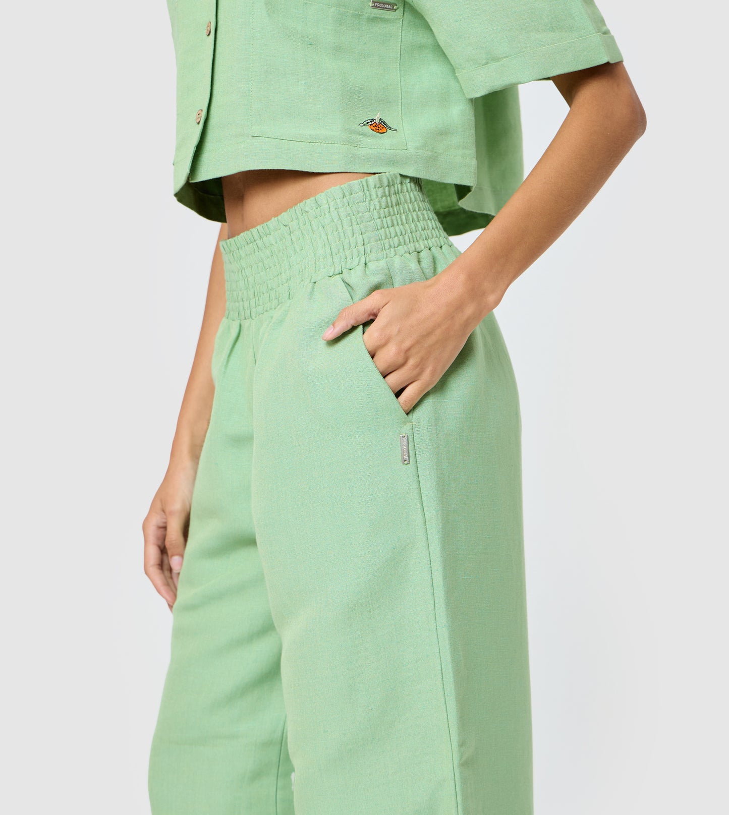 Women's Linen Wide-Leg Pants