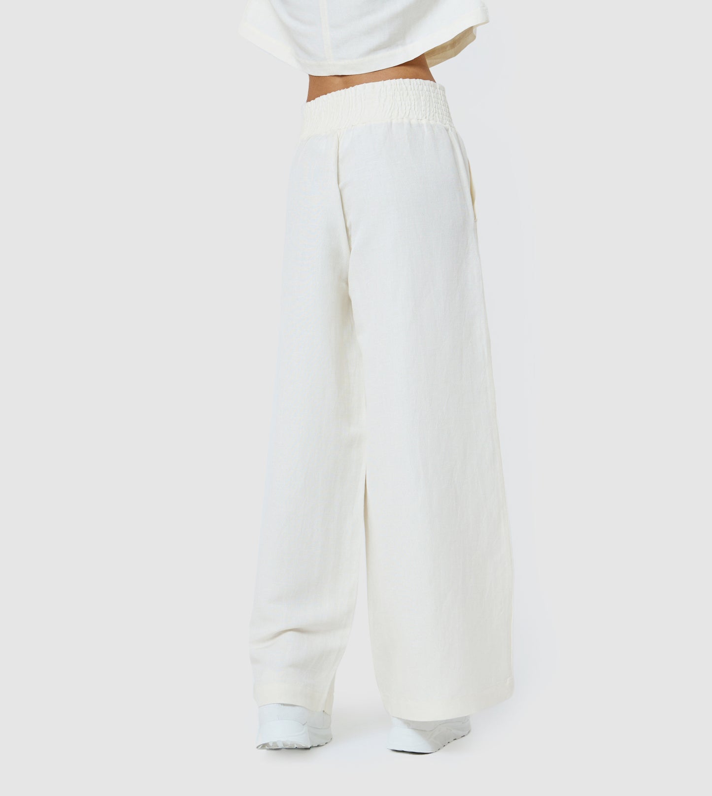 Women's Linen Wide-Leg Pants