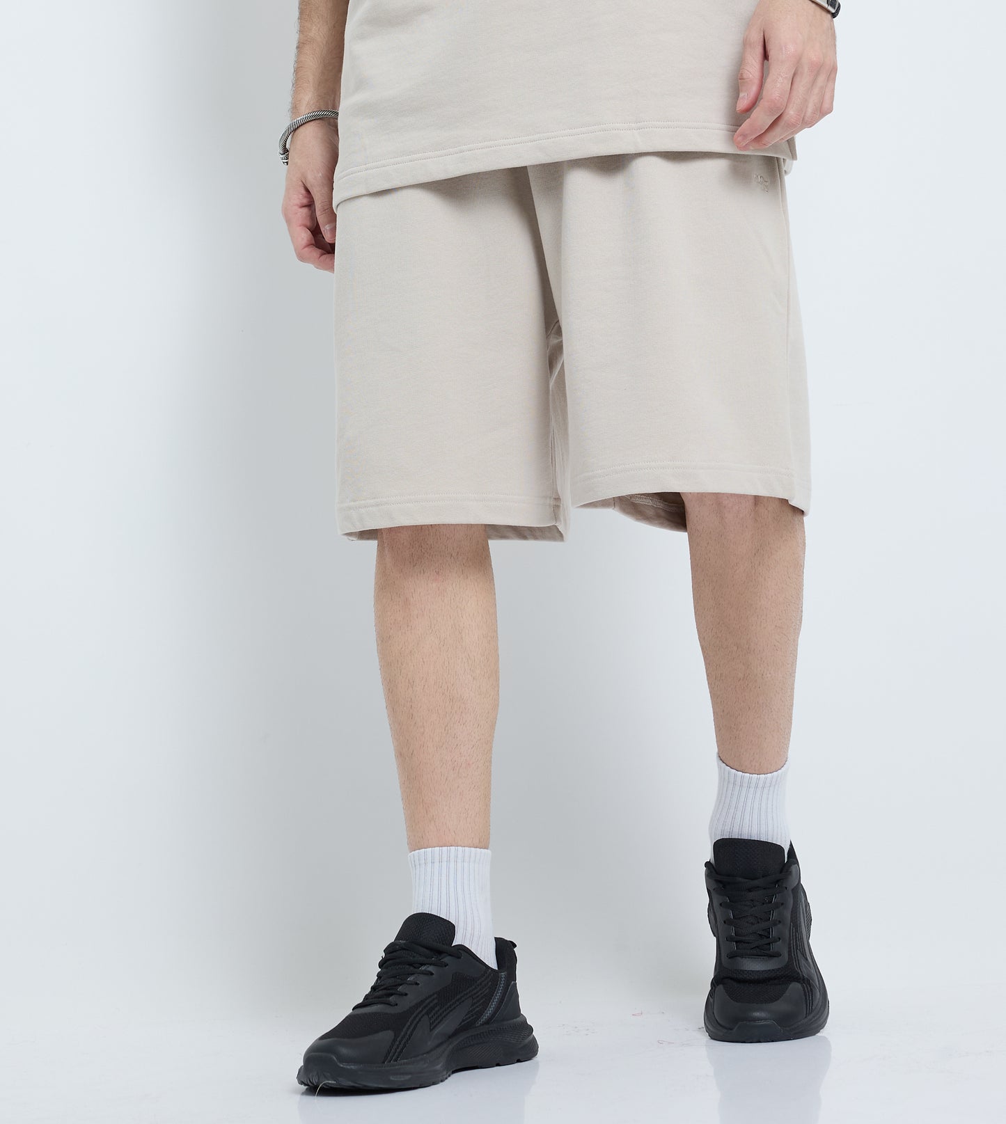 MEN'S KNIT SHORTS - BROWN