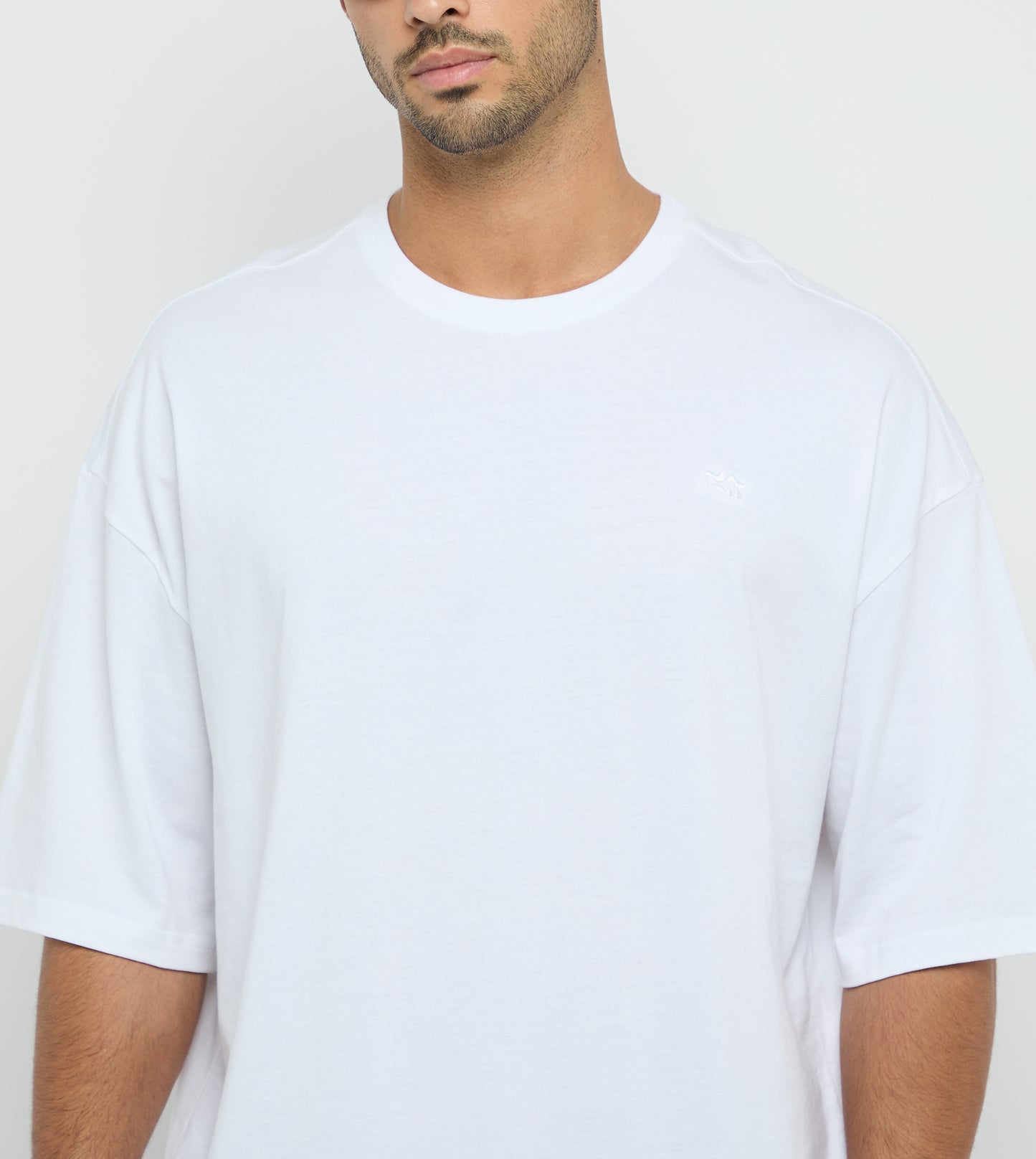 Men's F5 Logo Oversized T-Shirt - White