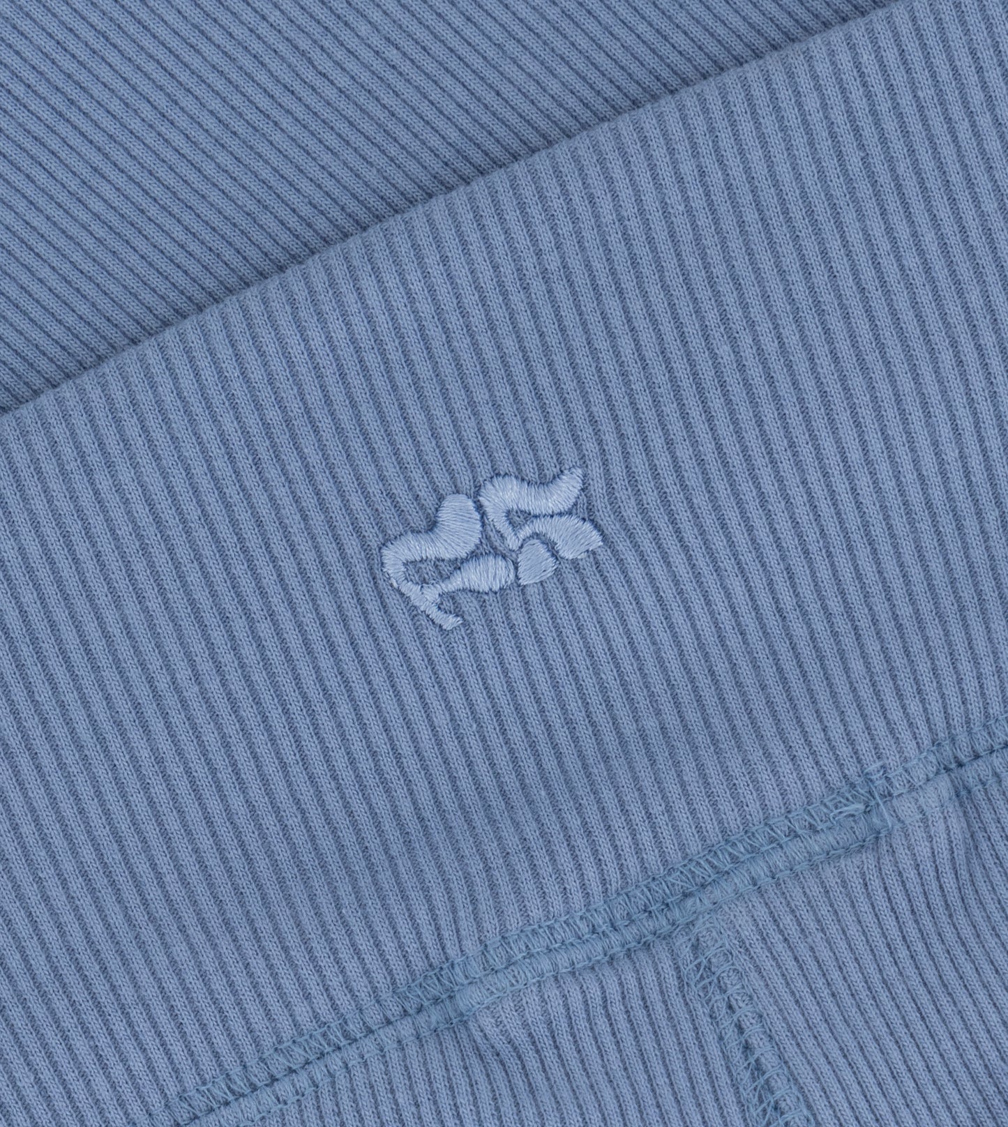 Women Ribbed Cycling Shorts With Embroidery On The Back