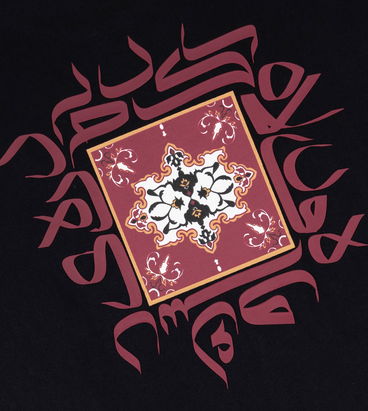Oversized Arabic Printed T-Shirt