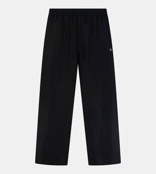 Men's Linen Wide-Leg Pants