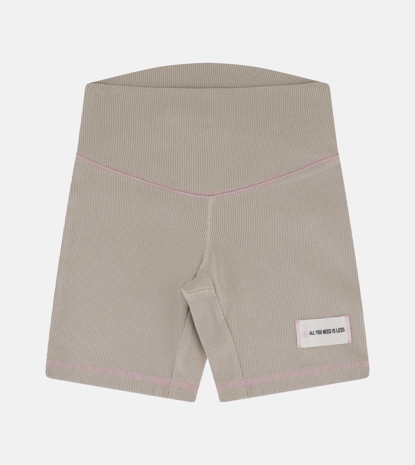 Girls Ribbed Cycling Shorts With Patch