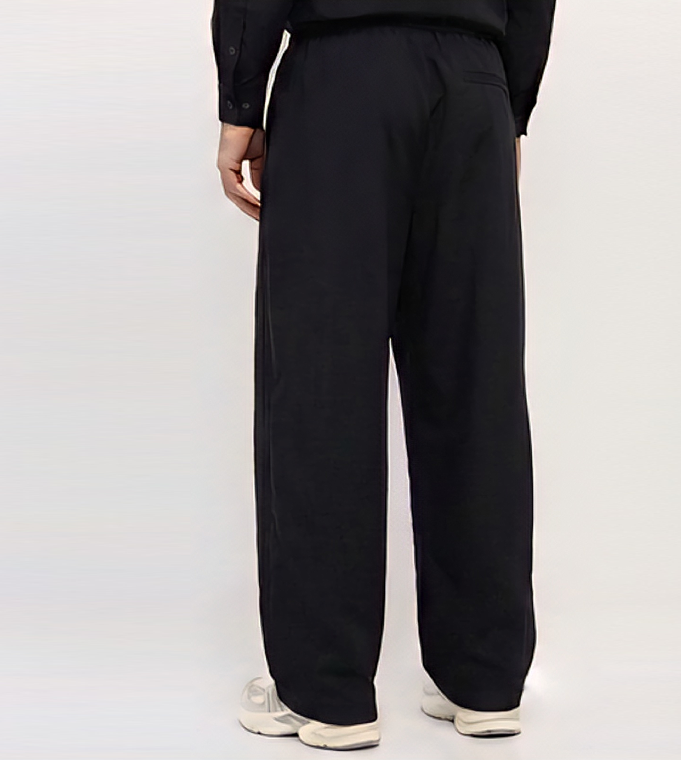 Men's F5 Wide Leg Tencel Pants - Black
