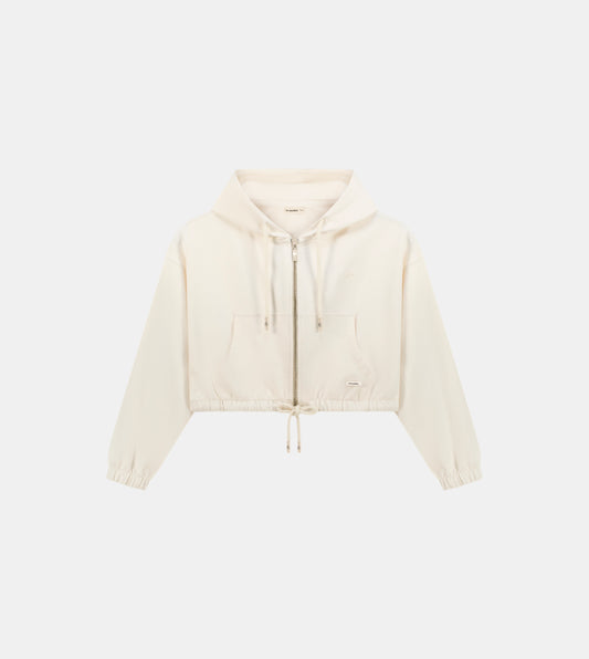 Girls - Oversized cropped hoodie