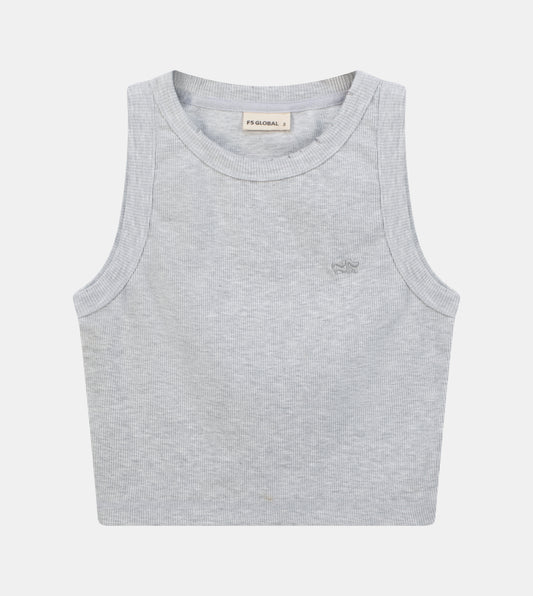 Women Ribbed Cropped Tank Top