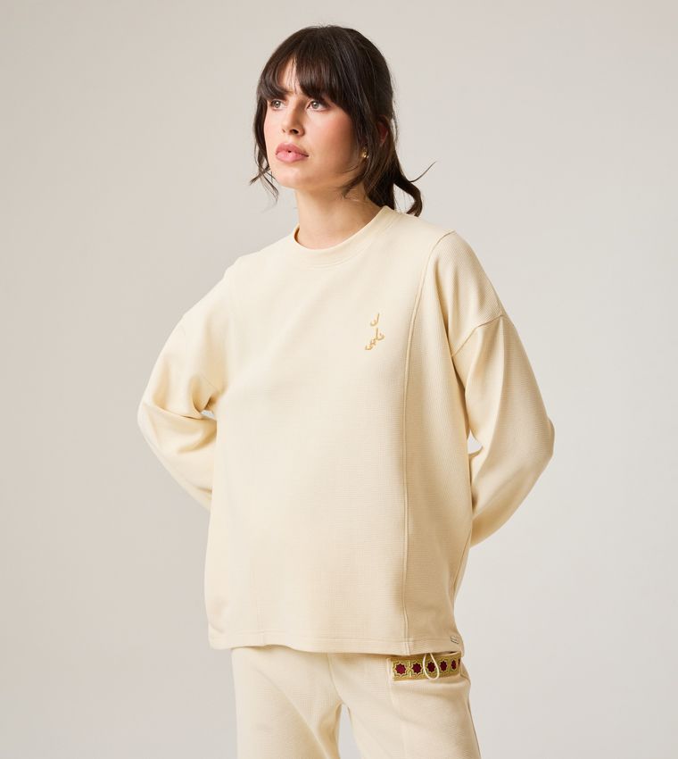 F5 LONG SLEEVED WAFFLE TOP