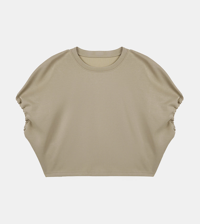 KNIT TOP - BROWN