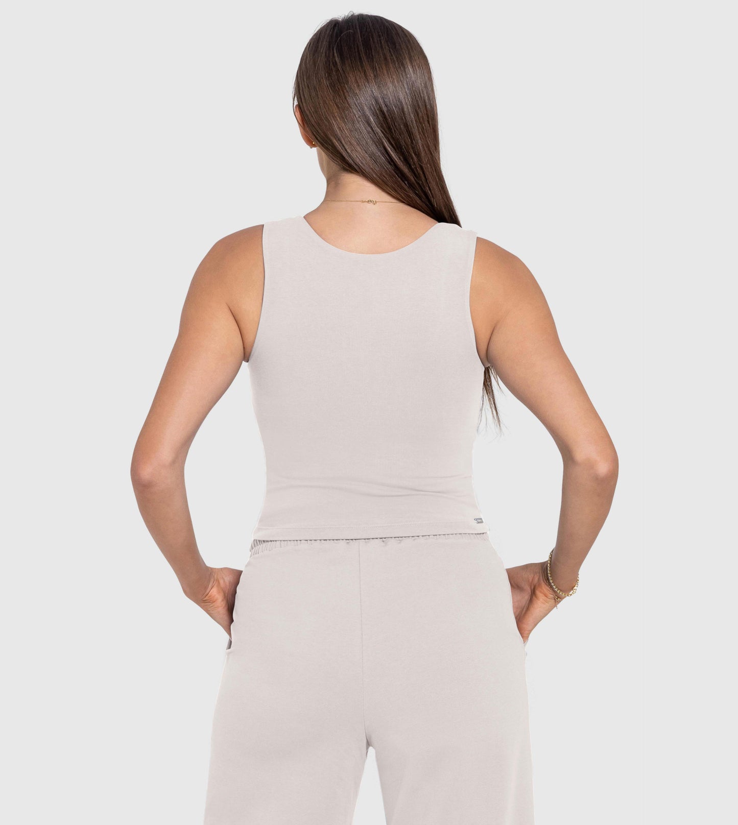 women's essential square neck tank