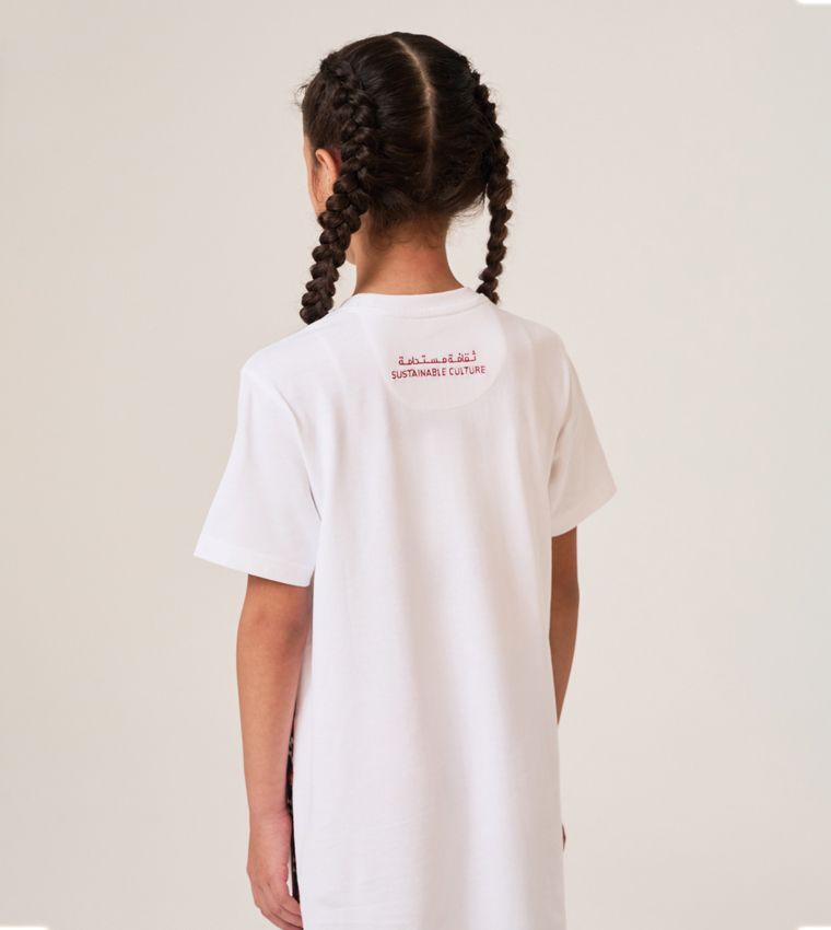 F5 TAPE T-SHIRT DRESS - GIRLS
