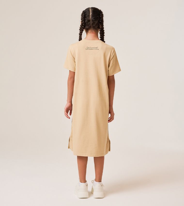 F5 TAPE T-SHIRT DRESS - GIRLS
