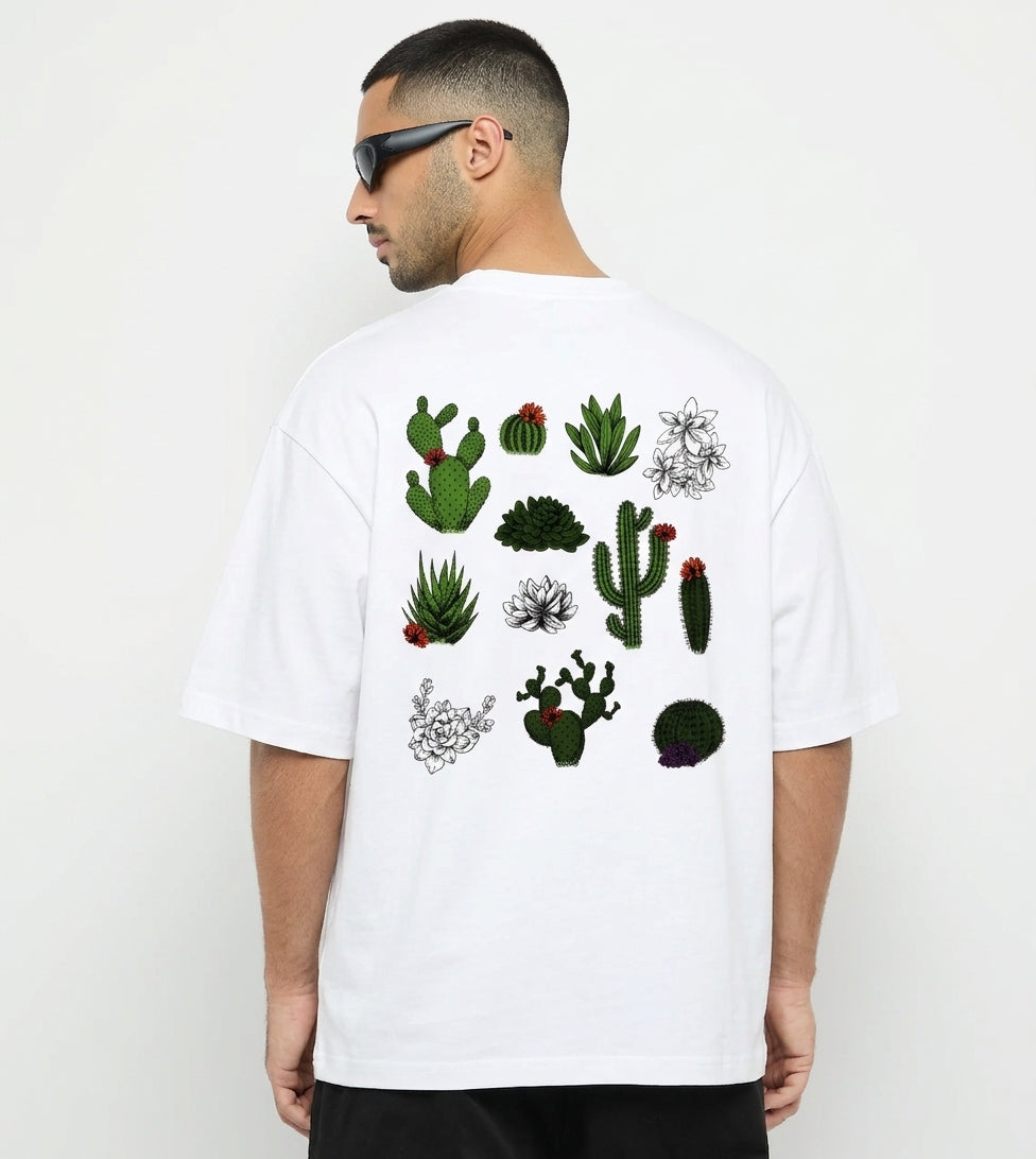 Global Oversized Fit Embroidered T-Shirt
