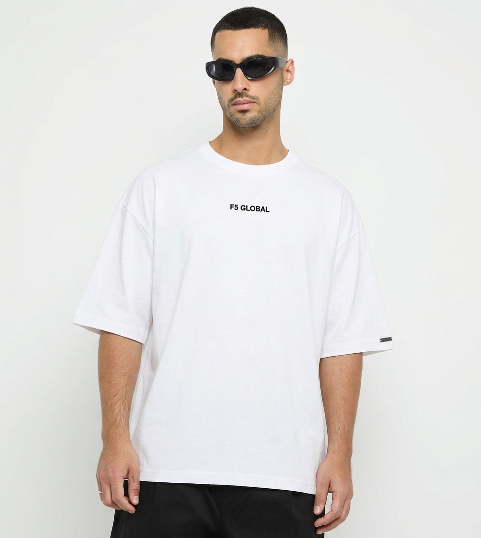 Global Oversized Fit Embroidered T-Shirt