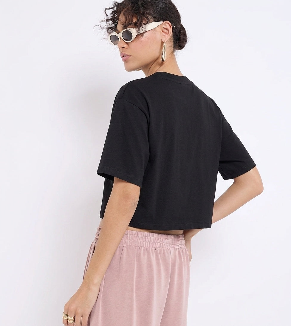 Boxy Fit Crop Top T-Shirt