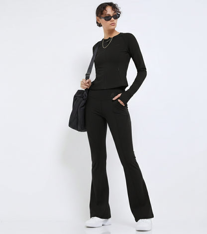 High Waisted Flared Pants
