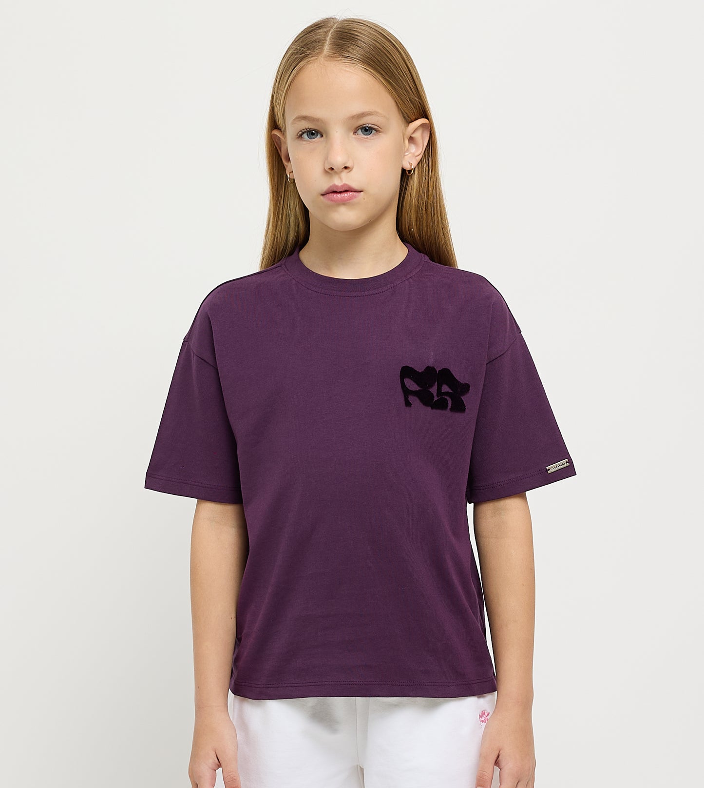 Girls Regular Fit Logo T-Shirt