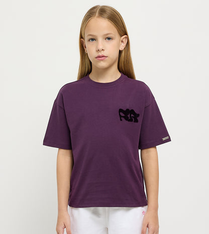 Girls Regular Fit Logo T-Shirt