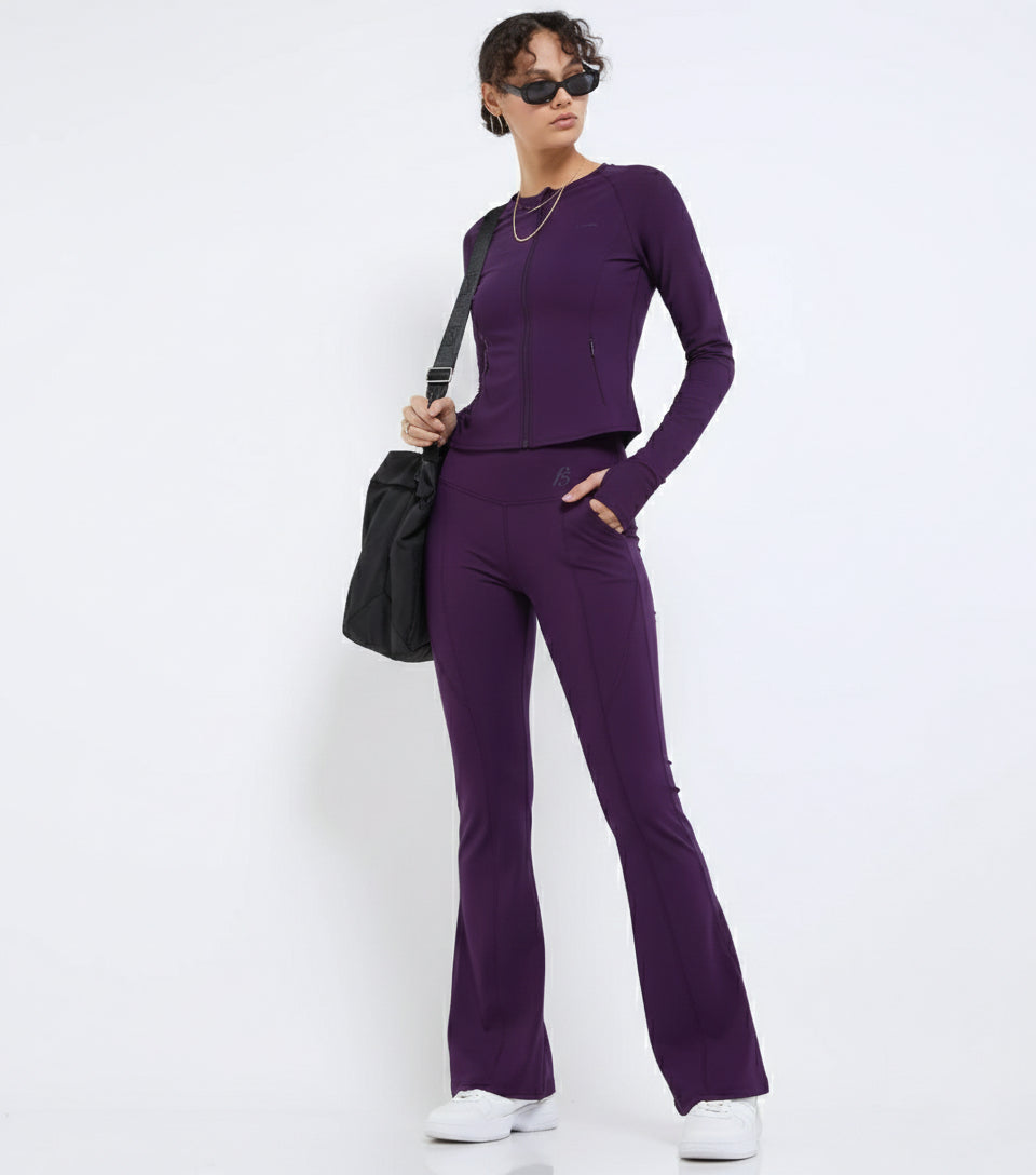High Waisted Flared Pants