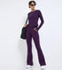 High Waisted Flared Pants