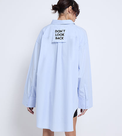 Women's Don't Look Back Poplin Shirt - Blue