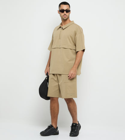Men's Introvert Knit Shorts - Khaki