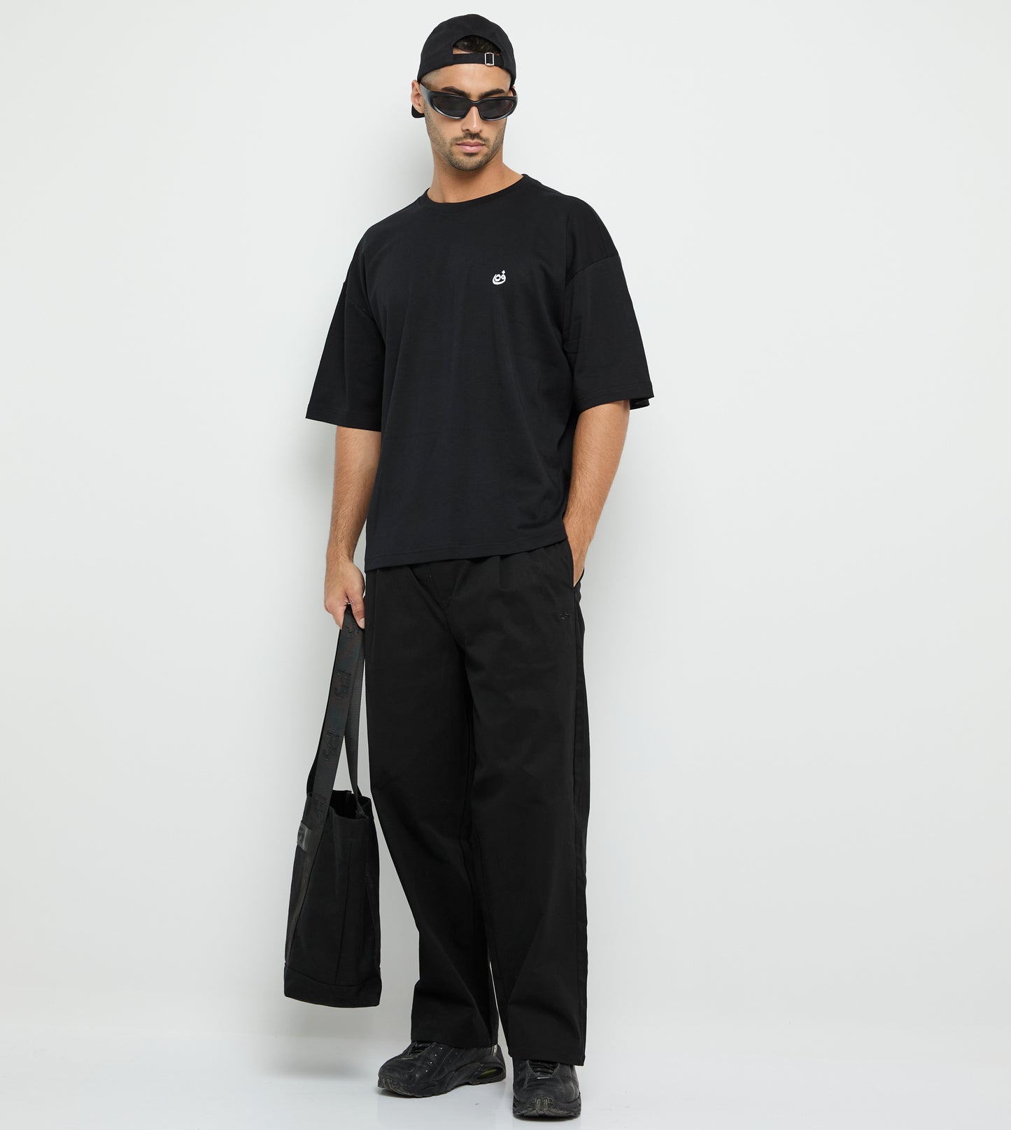 Men's F5 Oversized Riyadh Arabic Printed T-Shirt