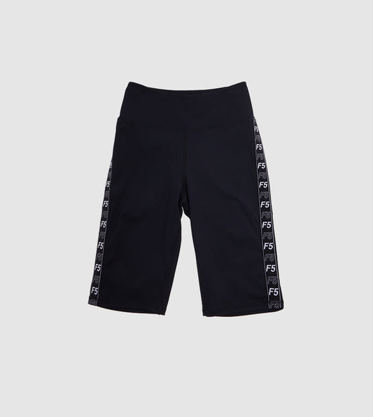 SIDE TAPE CYCLING SHORTS_BLACK