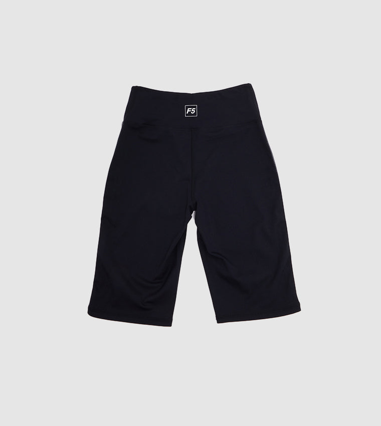 SIDE TAPE CYCLING SHORTS_BLACK