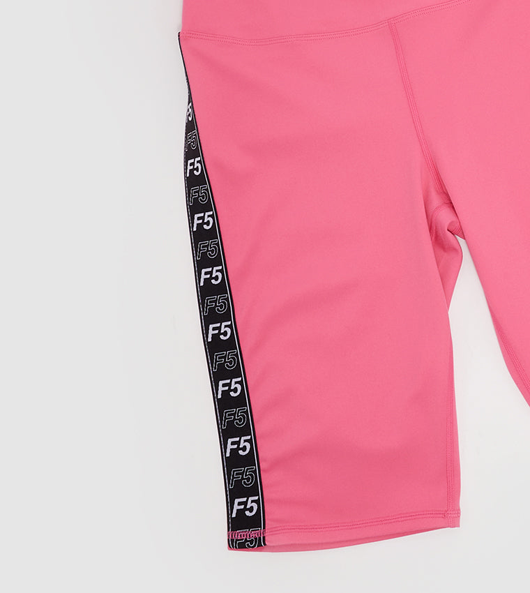 SIDE TAPE CYCLING SHORTS_PINK