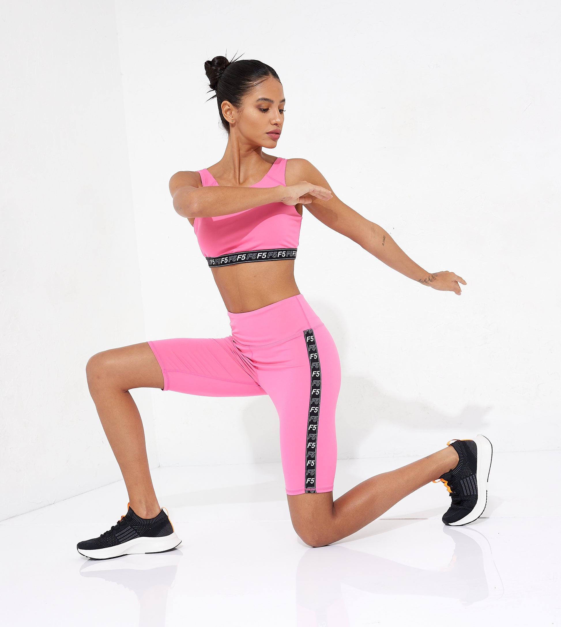 SIDE TAPE CYCLING SHORTS_PINK