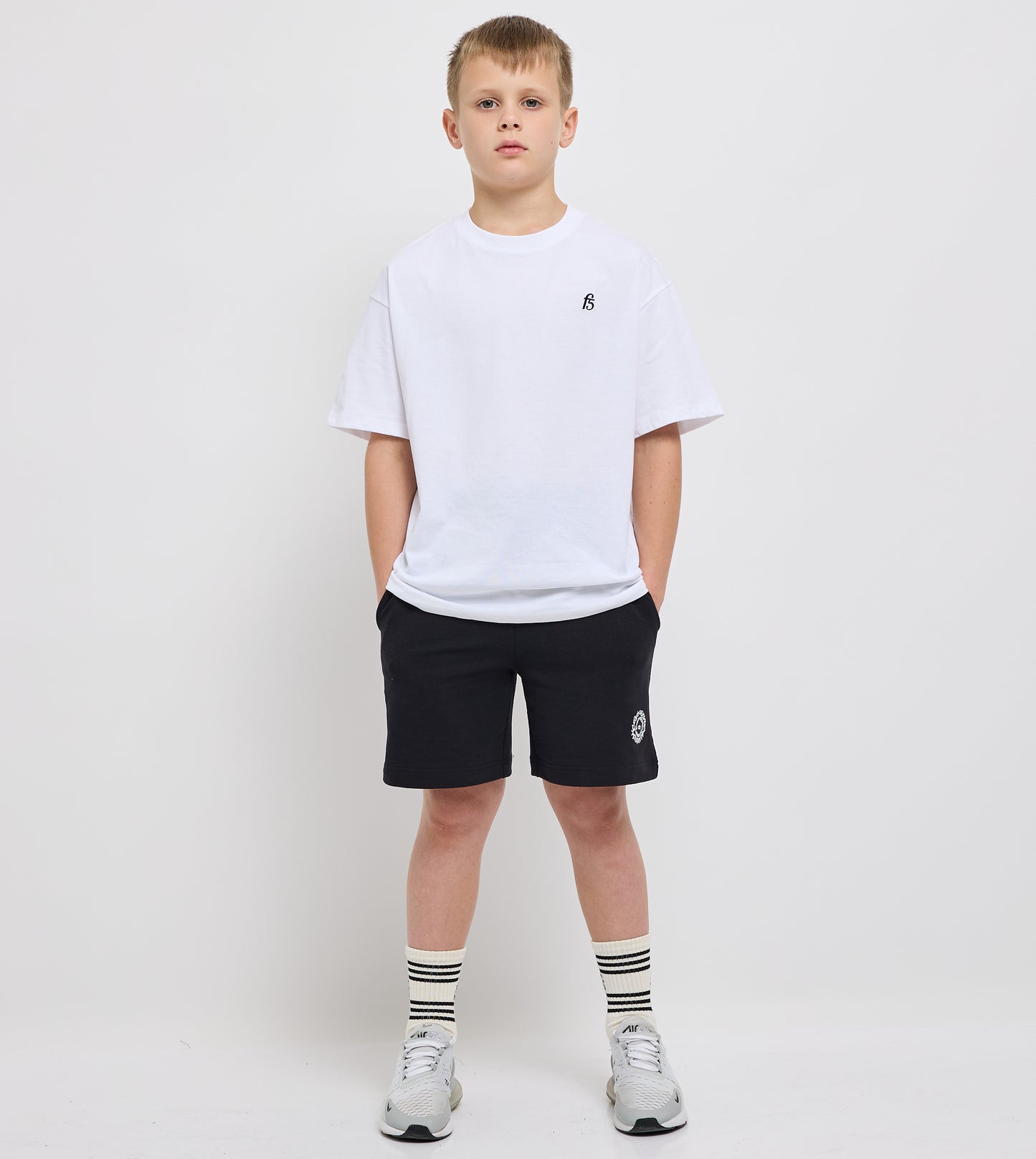 Boy's F5 Oversized Arabic Print T-Shirt