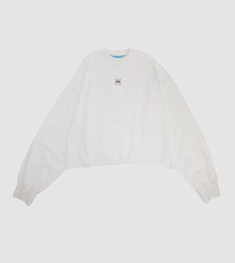 CROPPED SWEATSHIRT_WHITE