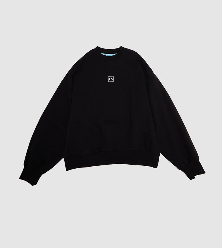CROPPED SWEATSHIRT_BLACK