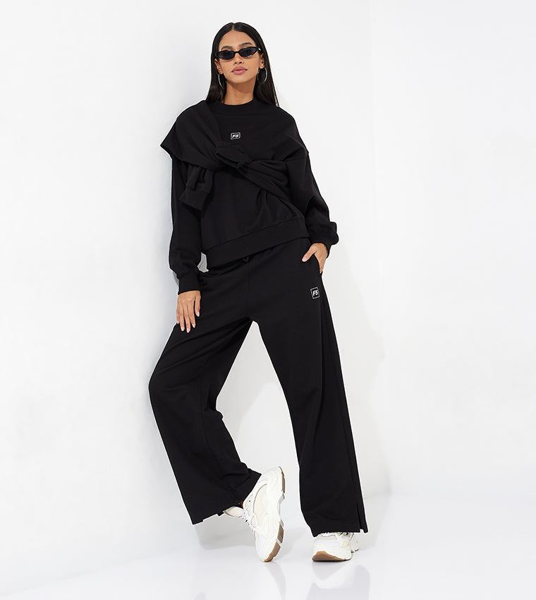 CROPPED SWEATSHIRT_BLACK