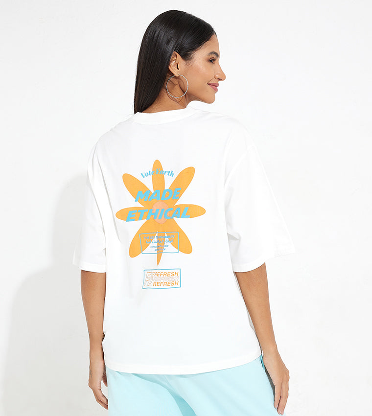 FLOWER BACK T-SHIRT_WHITE