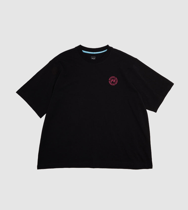 FLOWER BACK T-SHIRT_BLACK